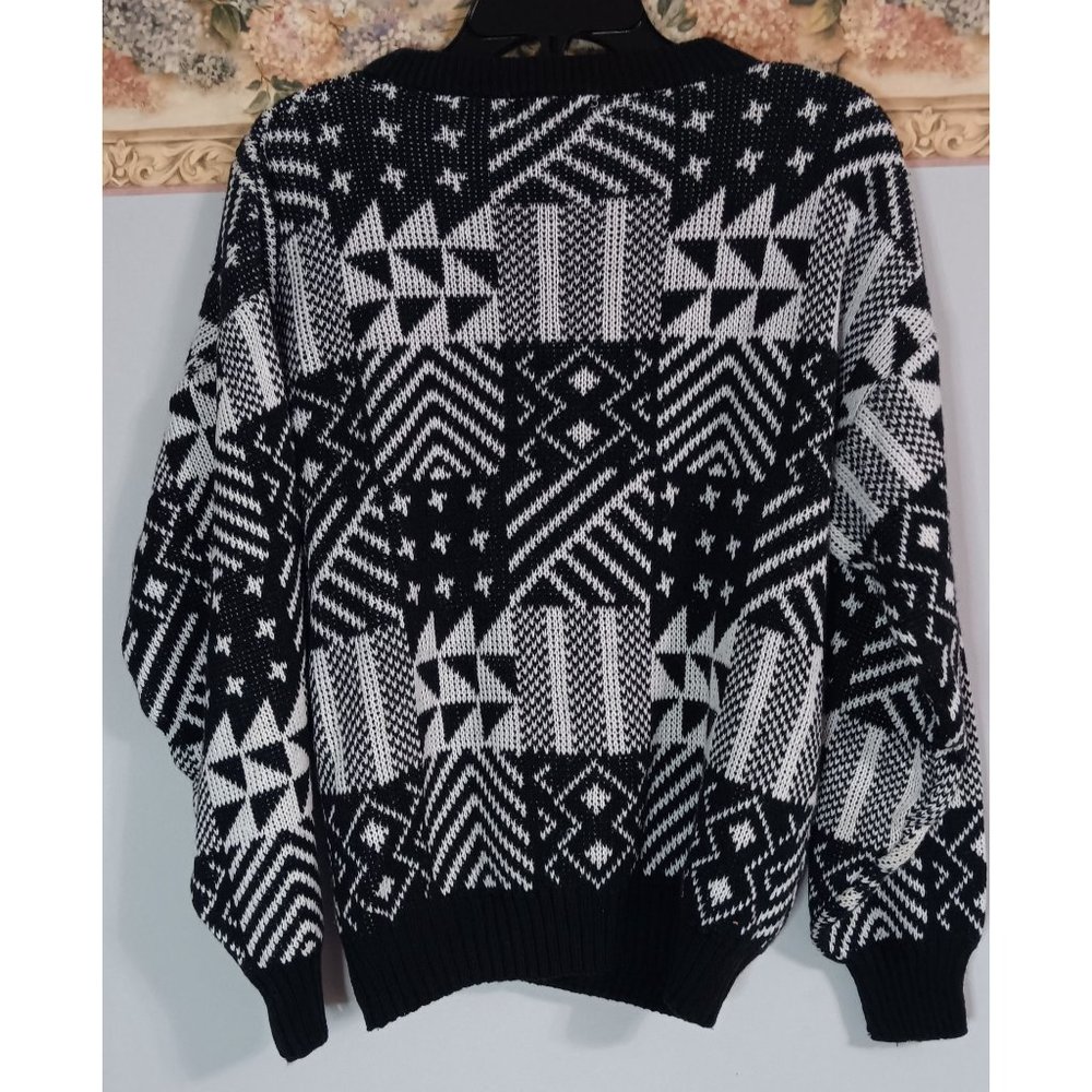 Licorice Medium Black White Patchwork Vintage Col… - image 3